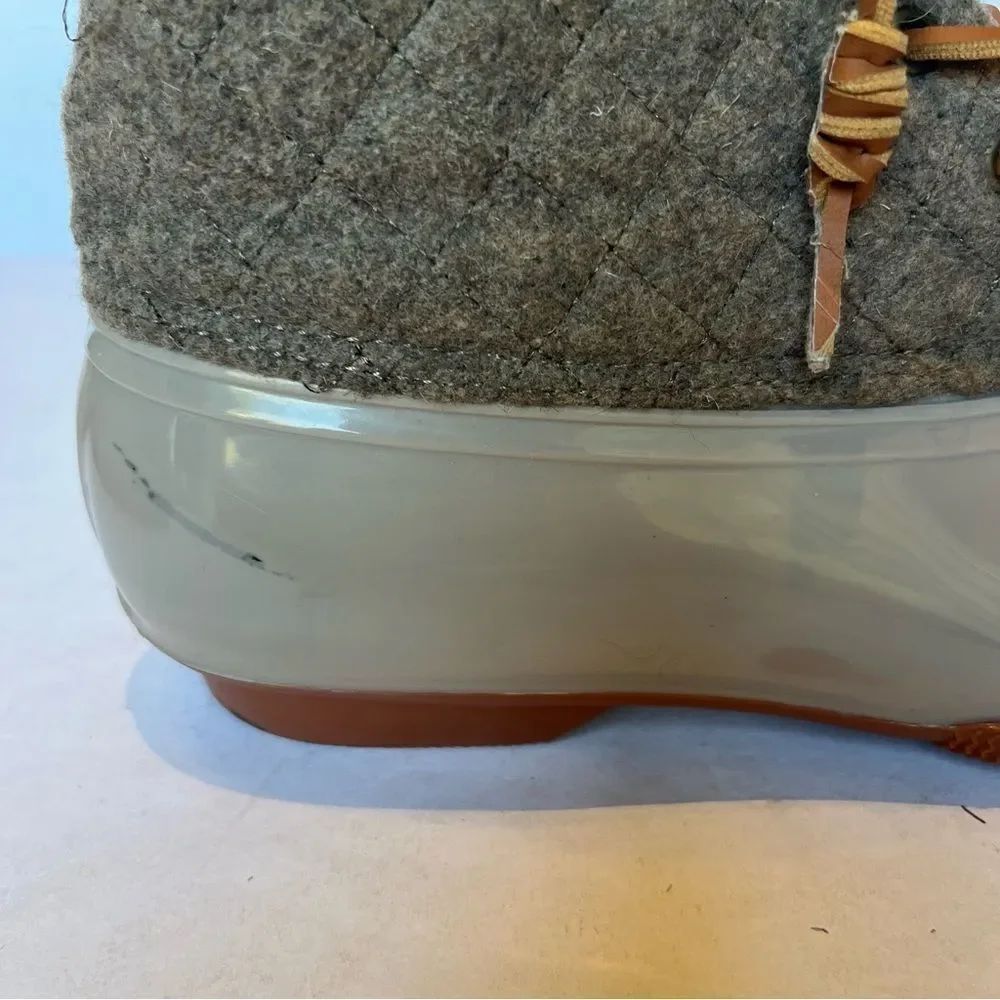 Seven7 Women's Wool Goose Boots Lace Up Tan Size 9 Mid-Calf - Picture 5 of 10